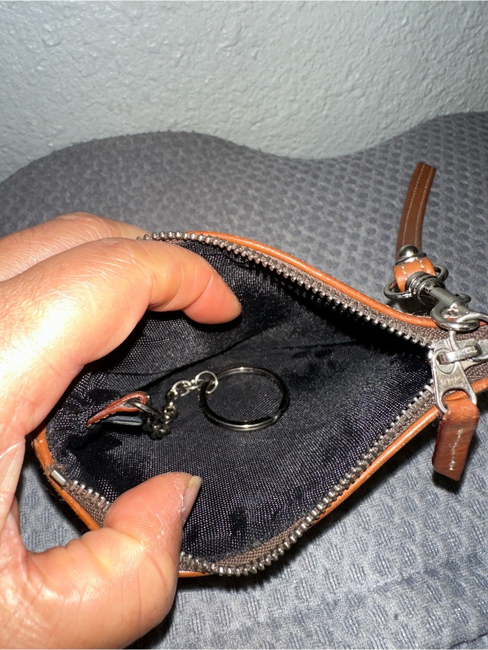 Dooney & Bourke Monogram Brown Canvas Wristlet - Picture 8 of 8